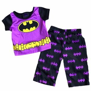 Batgirl DC Comics 12M Superhero 2 pc Pajamas Set